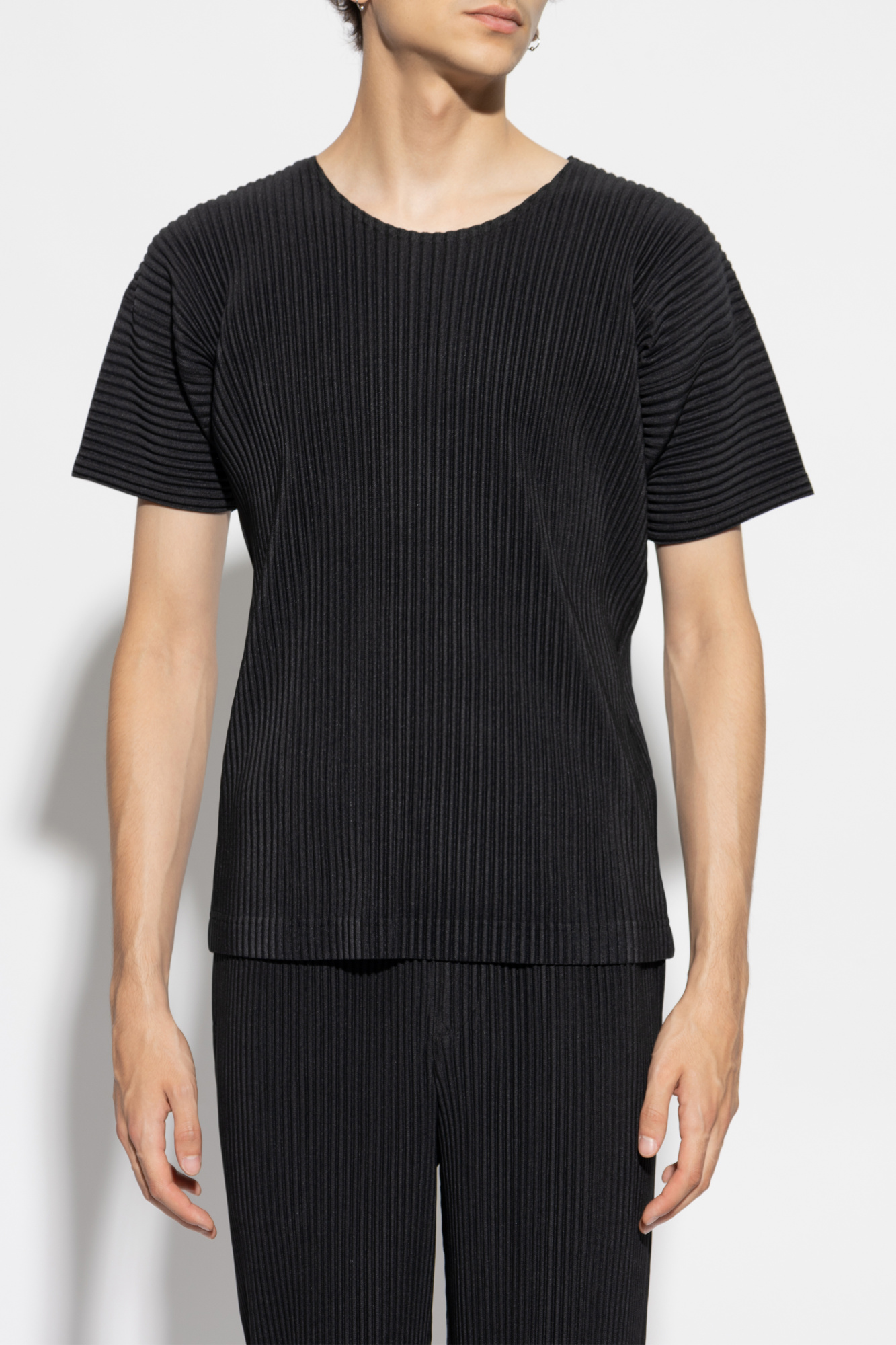 【HOMME PLISSÉ ISSEY MIYAKE】pleats tops Homme Plissé Issey Miyake // Black Pleated Long Sleeve Top – VSP